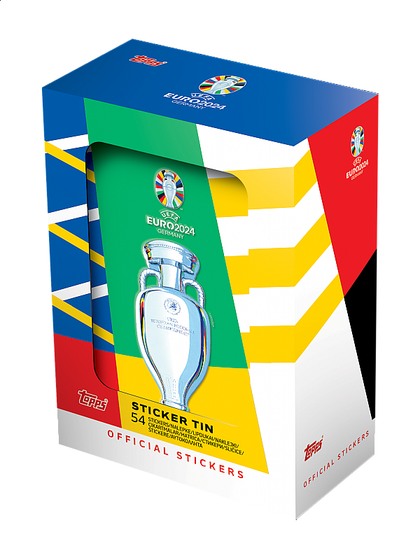 UEFA Euro 2024 Stickers Tin Box